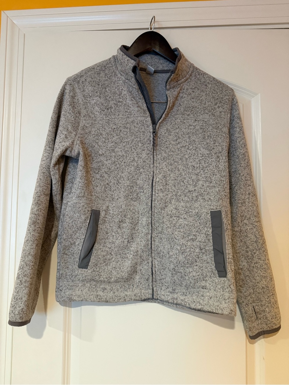 Boy’s Old Bavy, Gray Full-Zip Sweatshirt Size XL 14/16